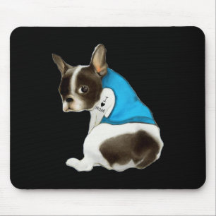 French-bulldog Dog I Love Mom Tattoo French-bulldo Mouse Pad