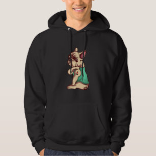 french bulldog dog i love mom tattoo lover gift hoodie