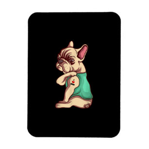 french bulldog dog i love mom tattoo lover gift magnet