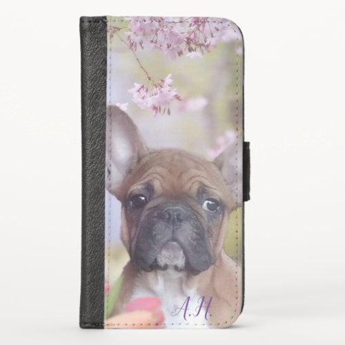 French Bulldog dog iphone X wallet case