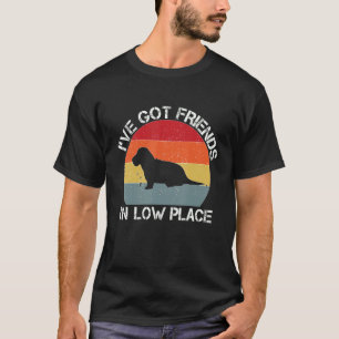 French Bulldog Dog I've Got Friends In Low Places  T-Shirt