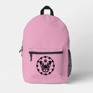 French Bulldog Dog Owner Printed Backpack
