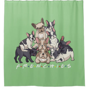 French Bulldog Dog Owner Women Men Shower Curtain