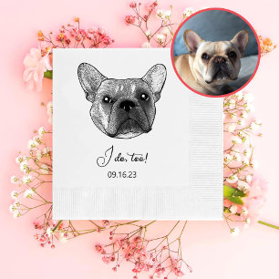 French Bulldog Dog Personalized I Do Too Napkins