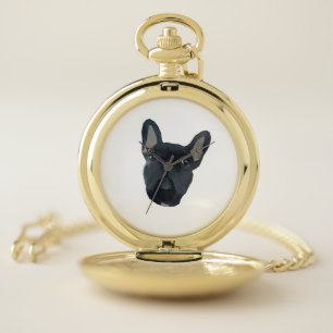French Bulldog Dog Pet Animal Pocket Watch