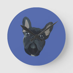 French Bulldog Dog Pet Animal Round Clock