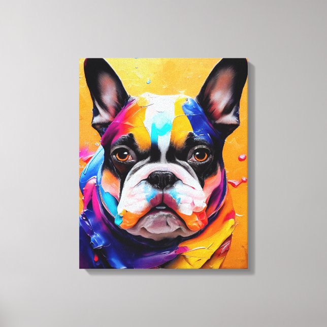 French Bulldog Dog Pet Cute Adorable Animal Compan Canvas Print (Front)