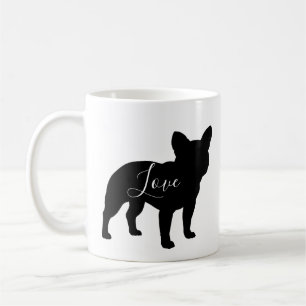 French Bulldog Dog Silhouettes Love Custom Coffee Mug