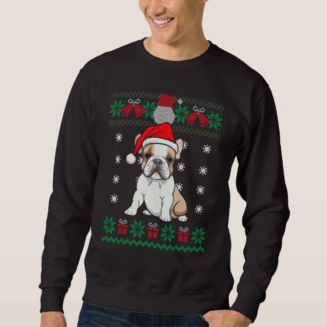 French Bulldog Dog Ugly Sweater Christmas Puppy Do (Front)