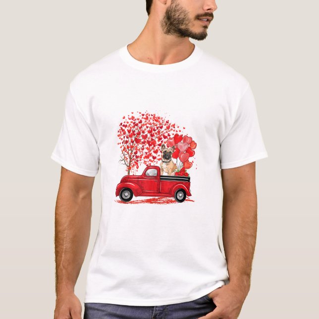 French Bulldog Dogs On Truck T-Shirt (Front)