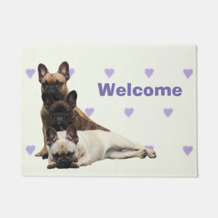 French Bulldog door mat