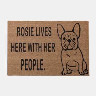 French Bulldog Doormat,Bulldog Lover Welcome Mat