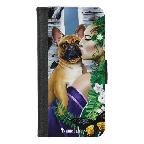 French Bulldog Dryad Fantasy iPhone 87 Wallet Case