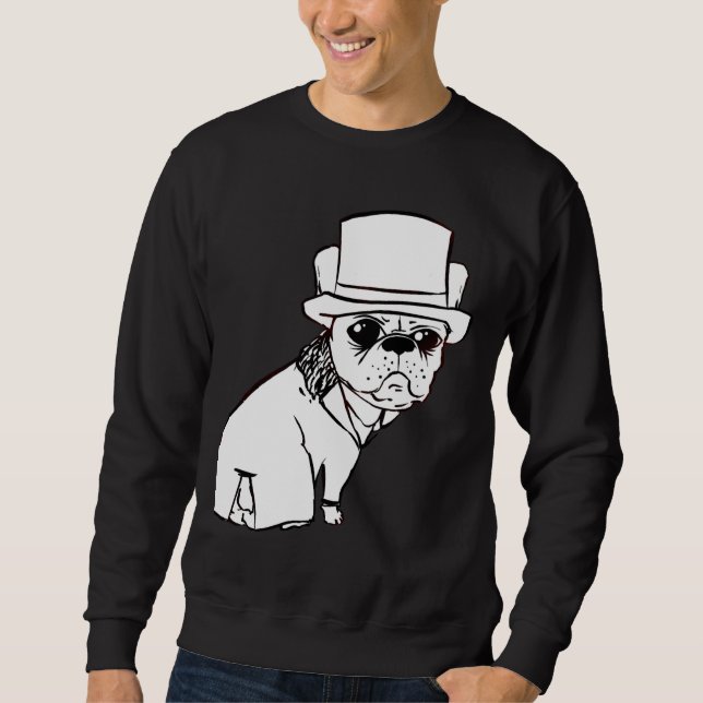 French Bulldog Duke Outline Sweatshirt (Front)