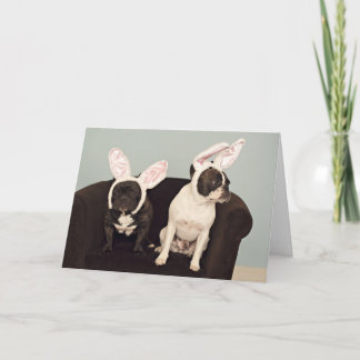 French Bulldog Easter Card! Holiday Card