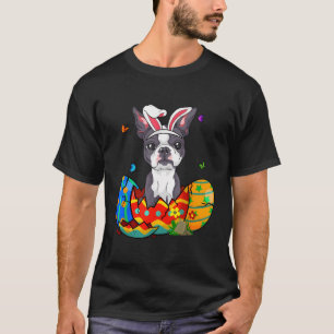 French Bulldog Easter Eggs Dog With Bunny Ears Chr T-Shirt