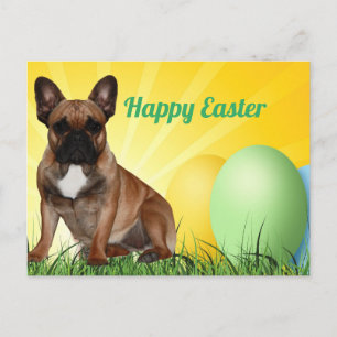 French Bulldog Easter French Bulldog Postcard