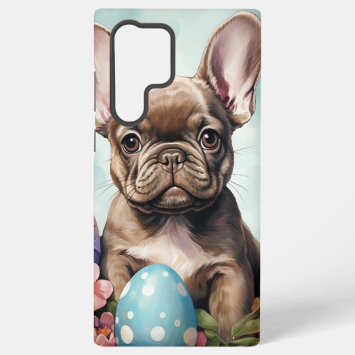French Bulldog Easter Portrait Samsung Galaxy S22 Ultra Case