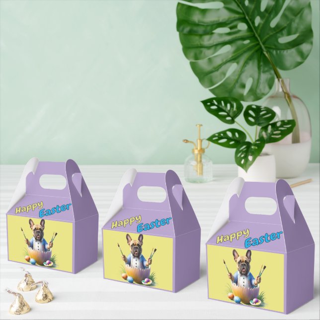 French Bulldog Egg Easter French Bulldog Favor Boxes (Multiple)