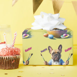 French Bulldog Egg Easter French Bulldog Wrapping Paper