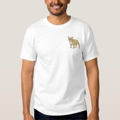 French Bulldog Embroidered T_Shirt