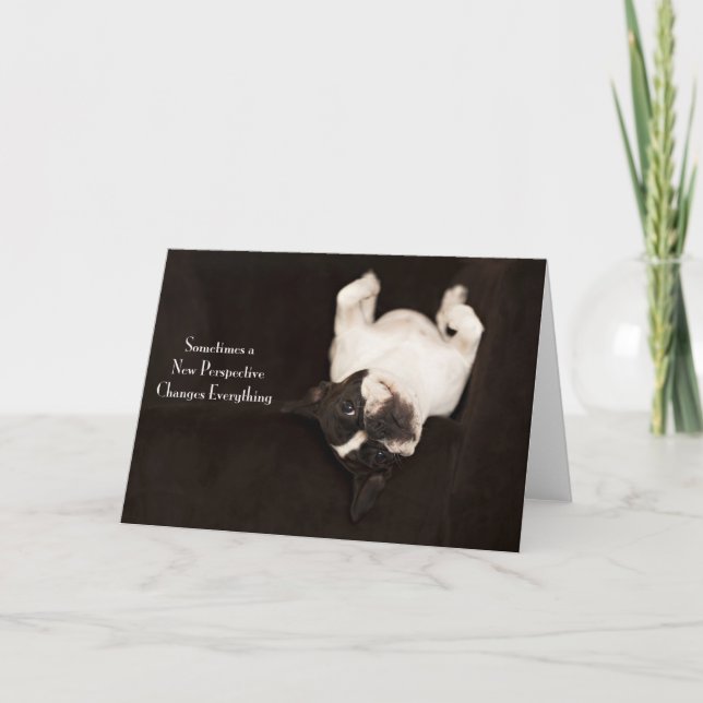 French Bulldog Encouragement Card (Front)