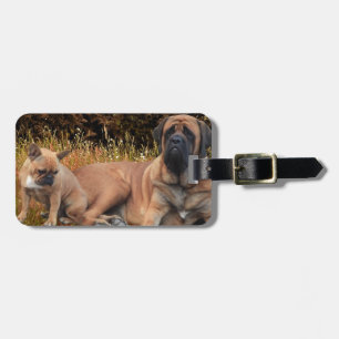 French Bulldog English Mastiff the beautiful Luggage Tag