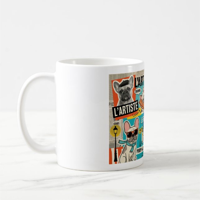French Bulldog Everyday Occupation Coffee Mug (Left)
