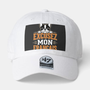 French Bulldog Excusez Mon Franais Design 47 Brand Hat