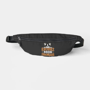 French Bulldog Excusez Mon Franais Design Fanny Pack