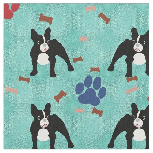 French Bulldog Fabric