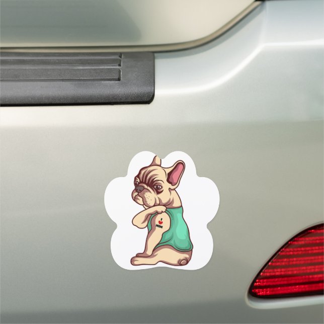 French Bulldog Face Car Magnets| Essential for car Magnet (In Situ)