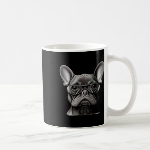 French Bulldog Face Cute Frenchie Mama With Gles  Coffee Mug