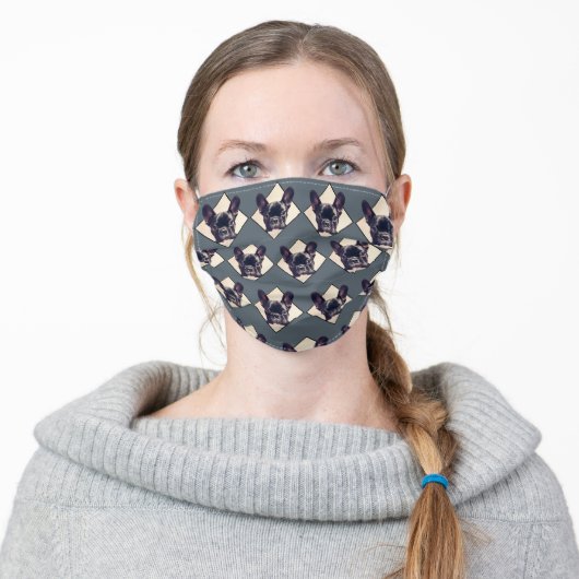 French Bulldog face mask cover (Worn)