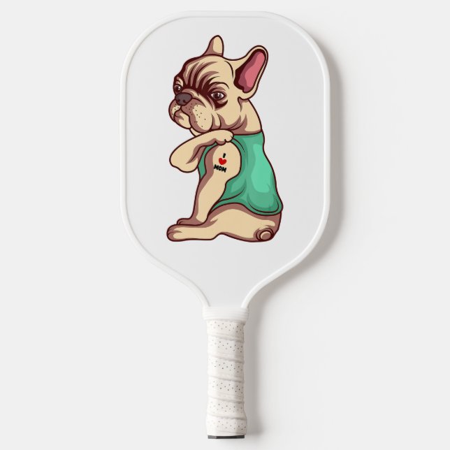 French Bulldog Face Padde Pickleball | Cute Itém  Paddle (Front)
