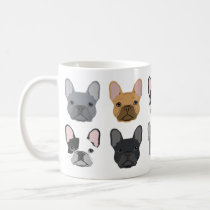 French Bulldog faces mug - cute frenchie mug French Bulldog faces mug - cute frenchie mug