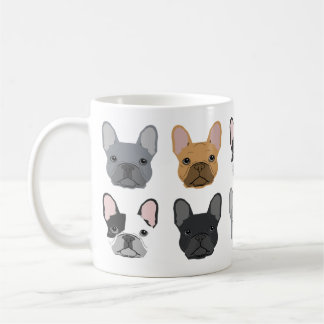 French Bulldog faces mug - cute frenchie mug