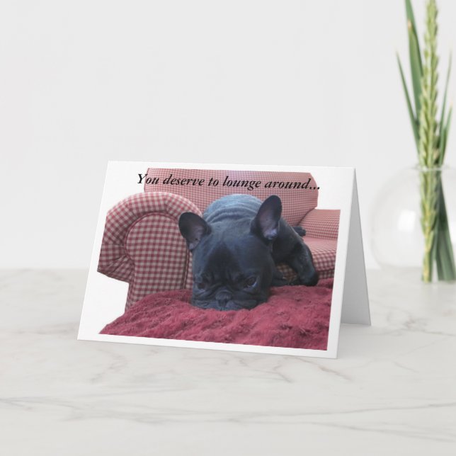 French Bulldog Father's Day Card (Front)
