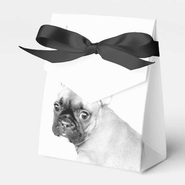 French Bulldog Favor Boxes (Front Side)
