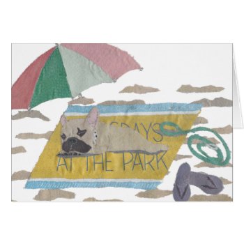 French Bulldog  Fawn Frenchie  Colorful  Beach by BlessHue at Zazzle