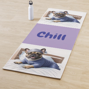 French Bulldog Festival Sleep Day Bulldog Yoga Mat