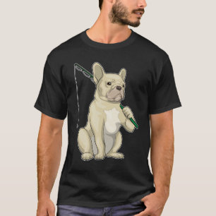 French Bulldog Fisher Fishing rod Fishing T-Shirt