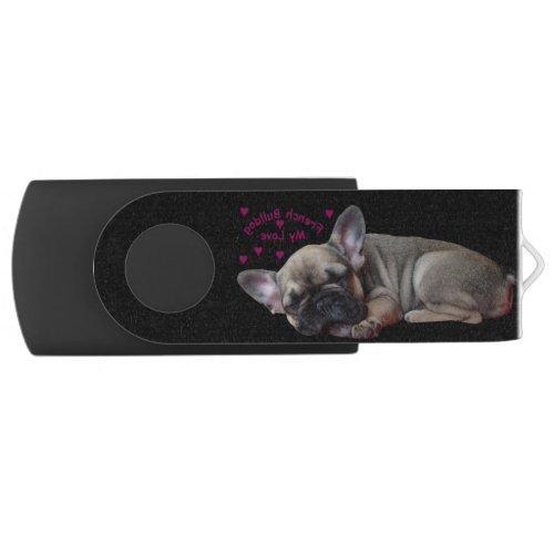 French bulldog flash drive