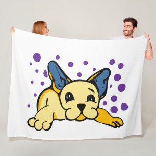 French Bulldog Fleece Blanket