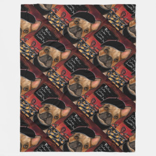 FRENCH BULLDOG FLEECE BLANKET