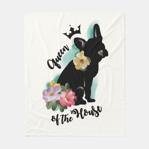 french bulldog fleece blanket