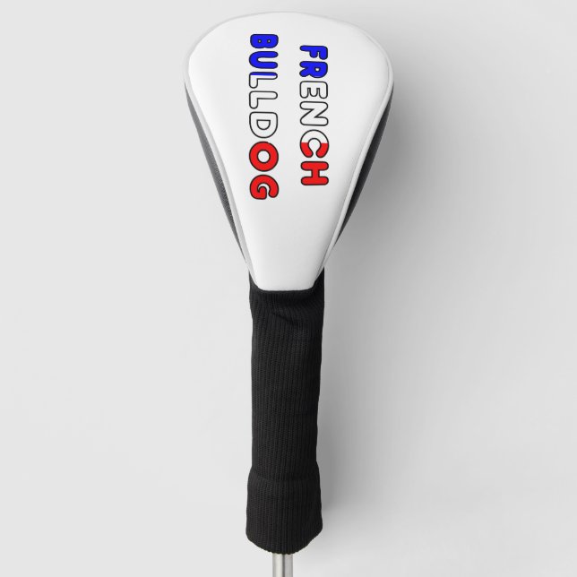 french bulldog flg in name golf head cover (Front)
