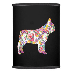 French Bulldog Flower Pattern Frenchie Bulldogs Lamp Shade