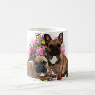 French Bulldog Flowers French Bulldog Celebration Coffee Mug