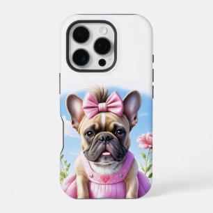 French Bulldog Flowers French Bulldog iPhone 16 Pro Case